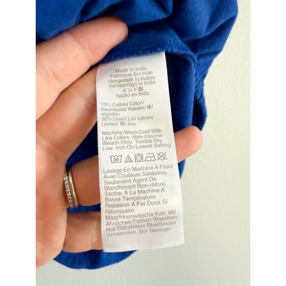 Madewell | NWT Bubble Tee in Brilliant Sapphire Blue | Sz M - Picture 5 of 7